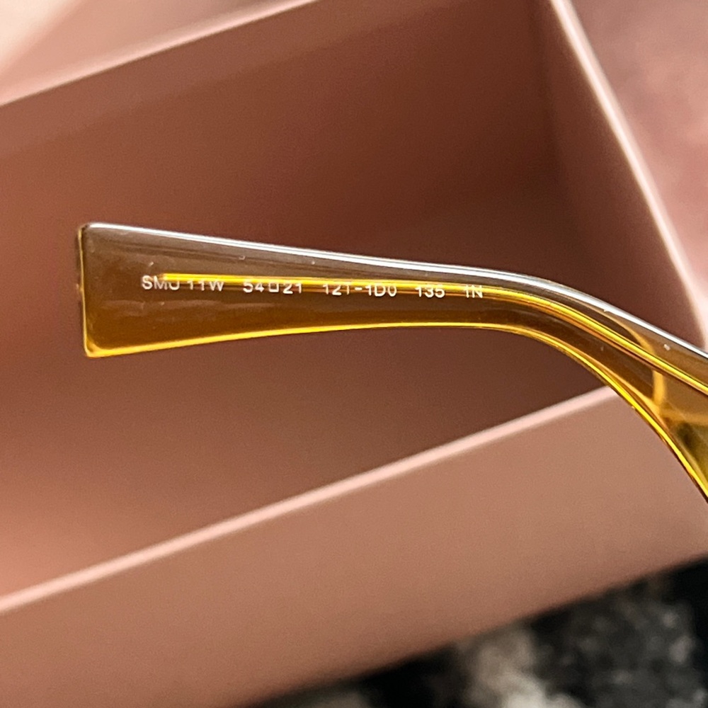 Miu Miu Amber Transparent Frame Sunglasses - Picture 5 of 7
